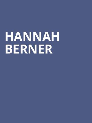 Hannah Berner, Rialto Theater, Tucson